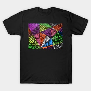 Abstract Fluoro Geometric 1 T-Shirt